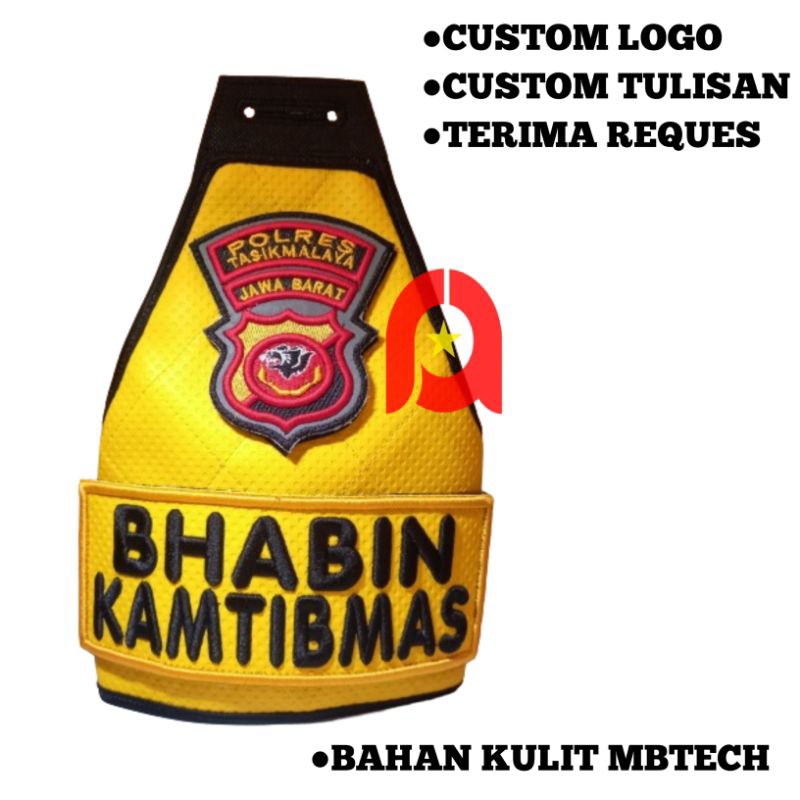 Banlengan bhabinkamtibmas terbaru/banlengan kulit/ban lengan terbaru/Ban lengan custom