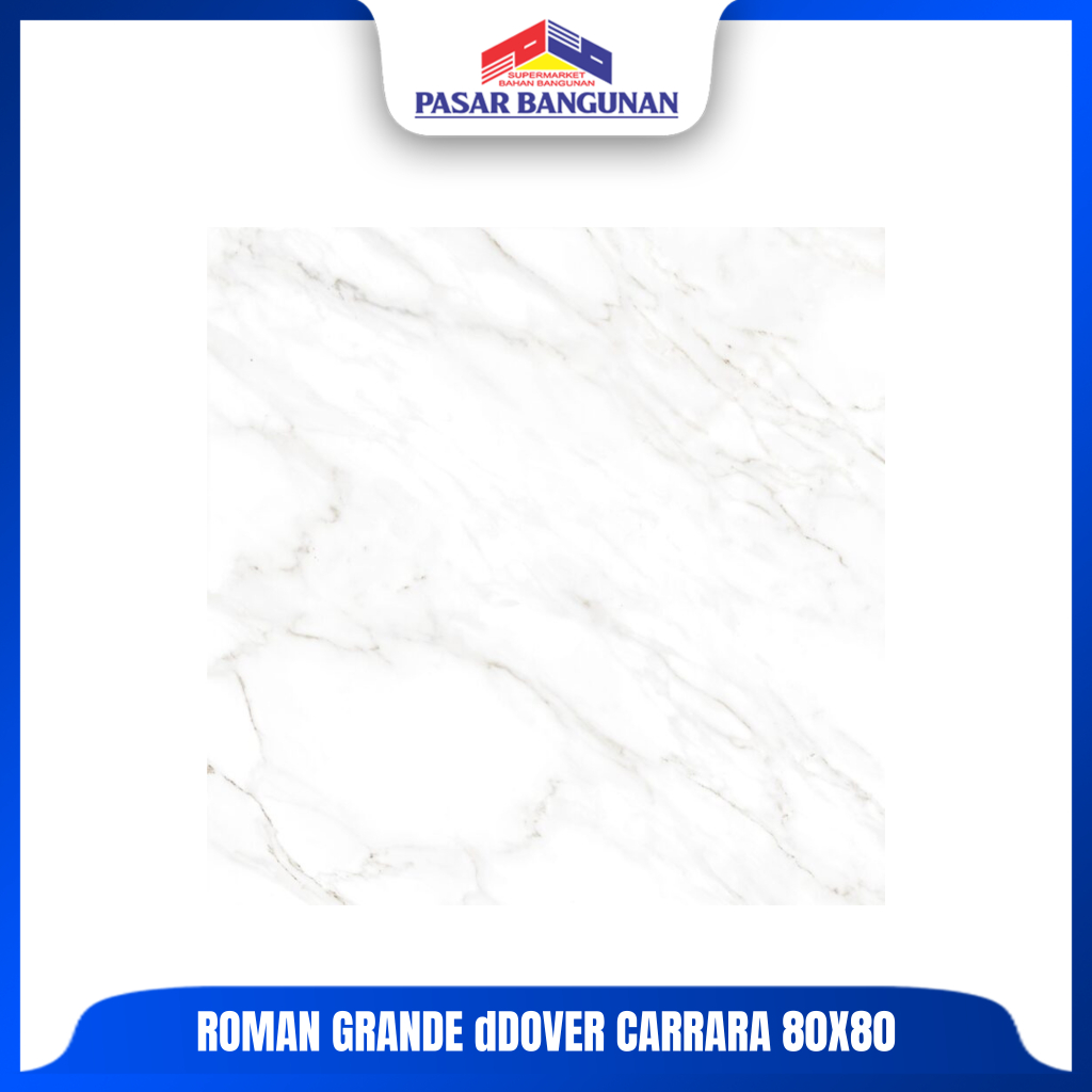 Roman Granit Grande dDover Carrara 80x80