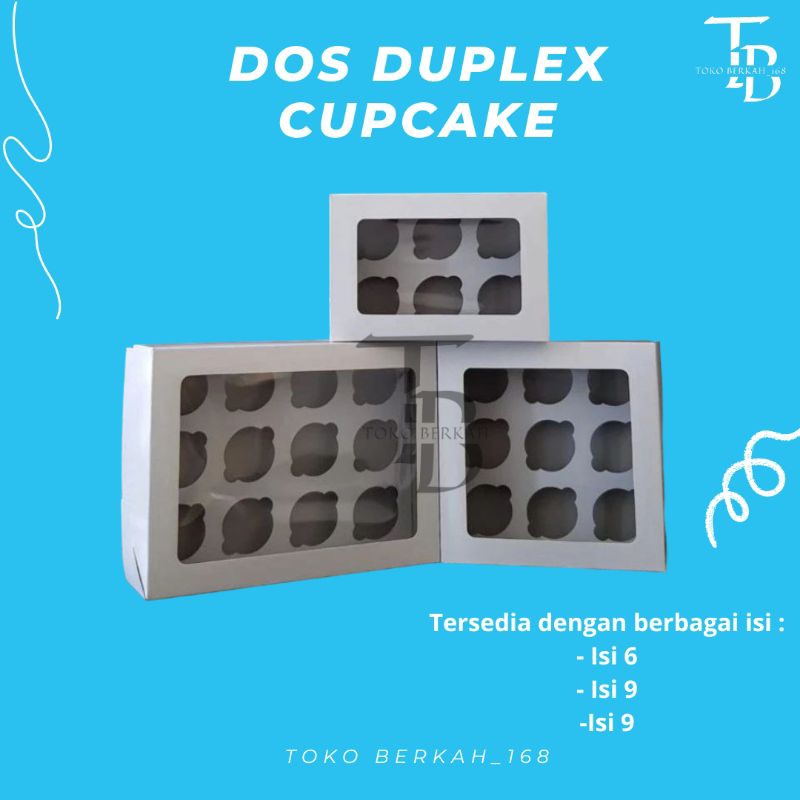 

(ISI 10 PCS) DOS / DUS CUPCAKE DUPLEX PUTIH WINDOW / DUS UNTUK KUE CUPCAKE BAHAN DUPLEX