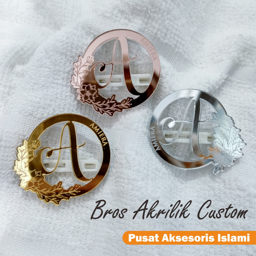 Bros Hijab Custom | Bros Nama | Bros Akrilik Nama