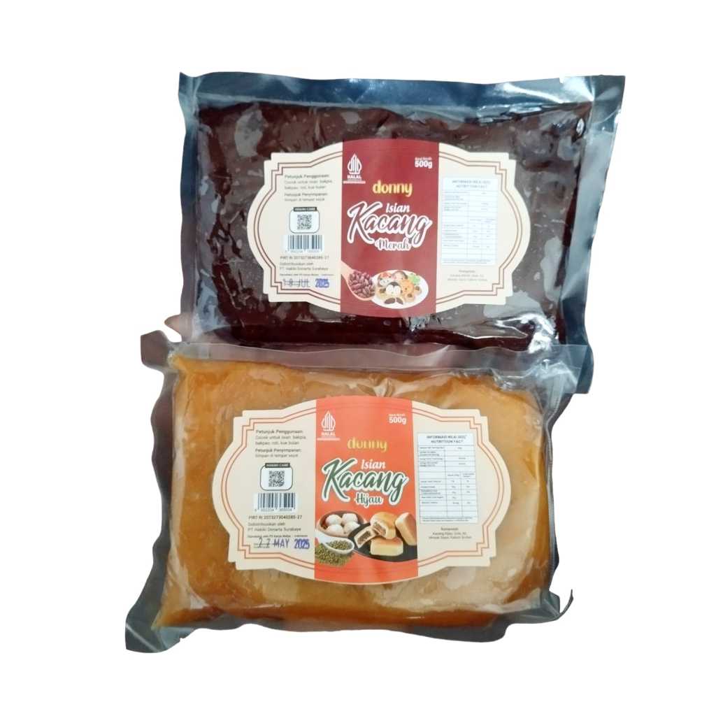 

Donny Filling 500gr isian Roti Kacang Hijau , Kacang Merah / Isian Bakpao / Mooncake
