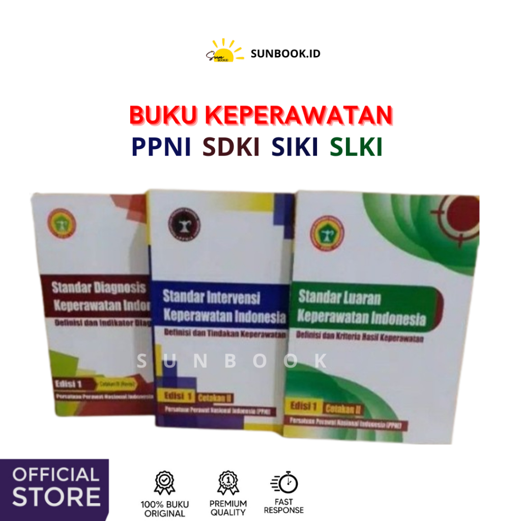 Paket 3 Buku PPNI Standar Keperawatan Indonesia SIKI SDKI SLKI Original