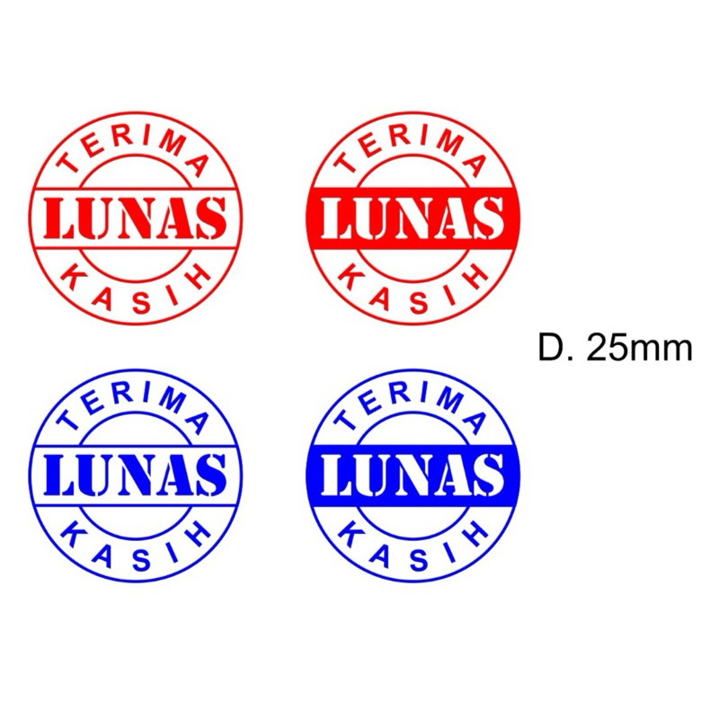 

stempel LUNAS siap pakai