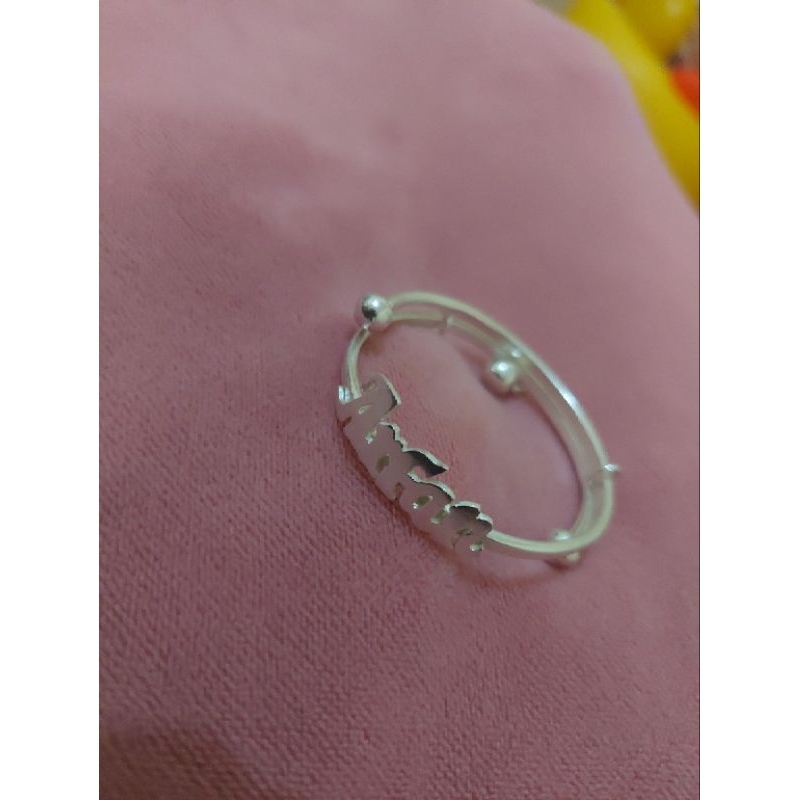 gelang perak nama bayi