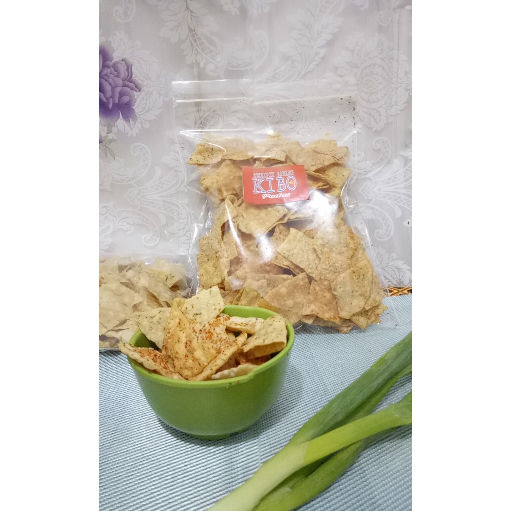 

Keripik Bawang Kemasan 250gr Rasa Pedas