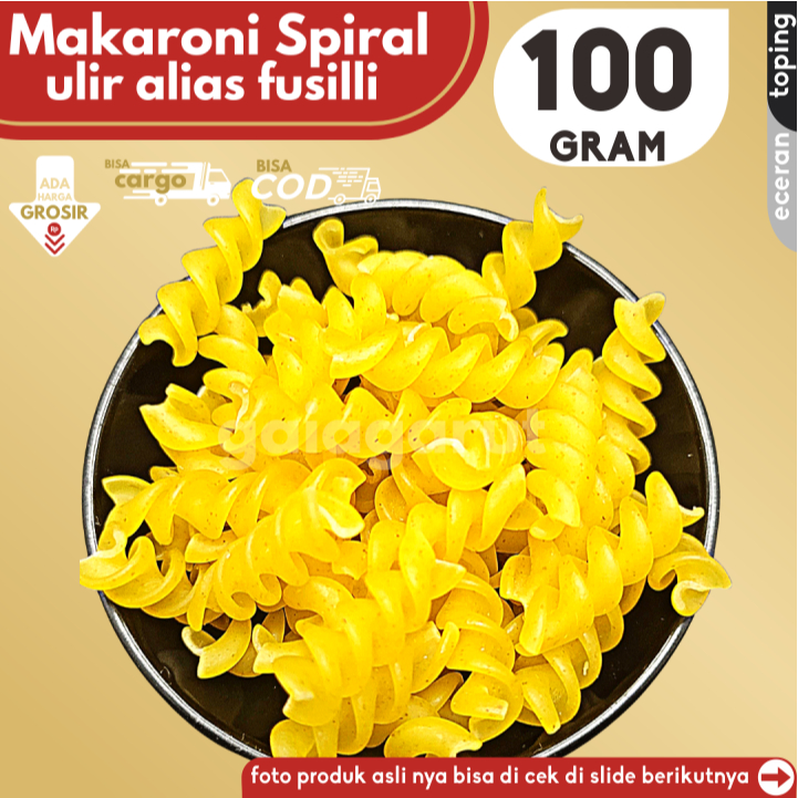 

Kerupuk MAKARONI ULIR SPIRAL 100g Bahan Seblak by GG (Bisa COD/Grosir/Kargo)