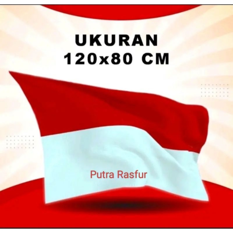 bendera merah putih / bendera ukuran 120x80cm / bendera merah putih