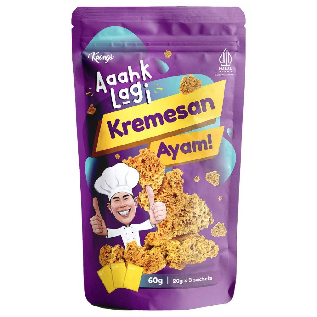 

[HALAL] KUANGS KREMESAN AYAM GURIH AAAAKHLAGI - Kremesan Ayam Sachet Murah - Snack Anak Keremesan Ayam