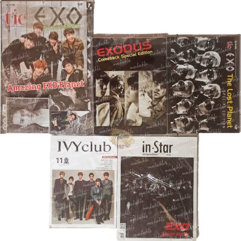 EXO Magazine inStar IVYclub TIC Majalah