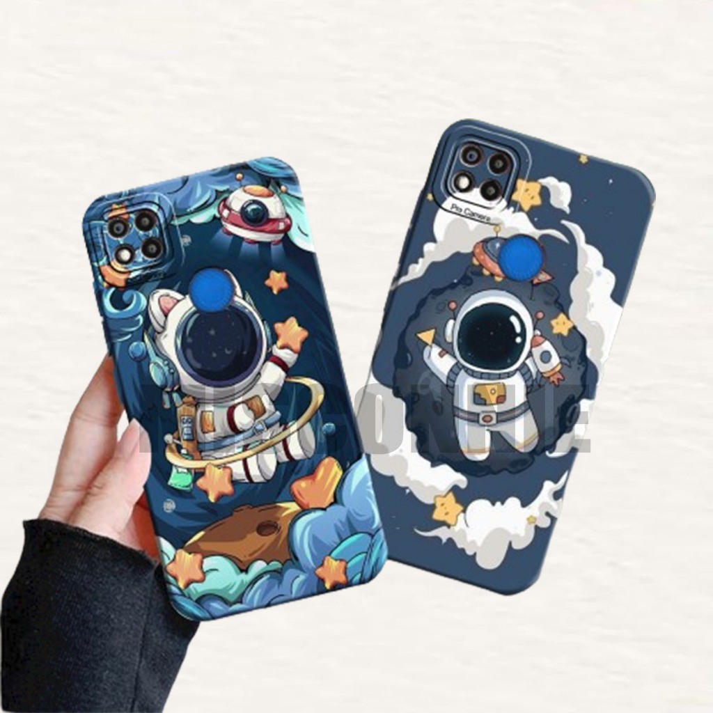 #06MS Softcase REDMI 9C /REDMI 10A Astronot Walpaper Cute Keren Hits Kekinian - Case astronot - Case