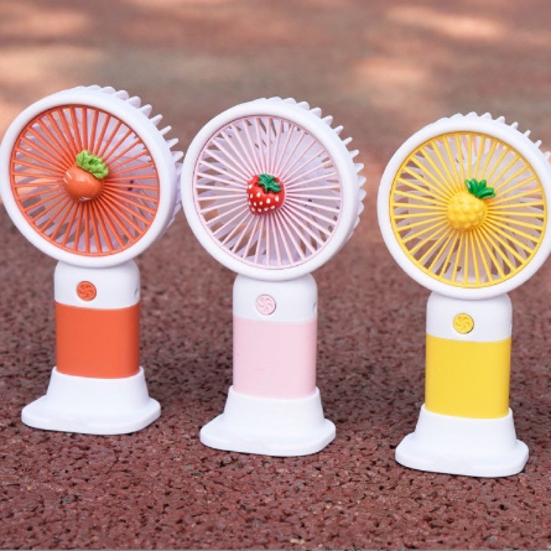 KIPAS ANGIN MINI USB PORTABLE KARAKTER BUAH
