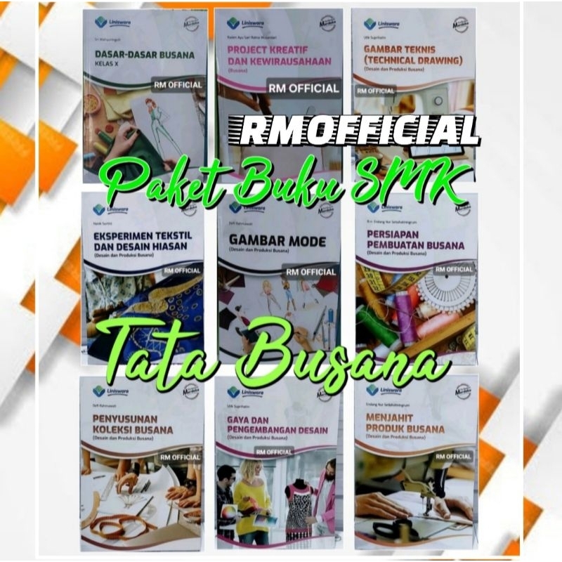Paket Buku SMK Kejuruan Tata Busana KURMER