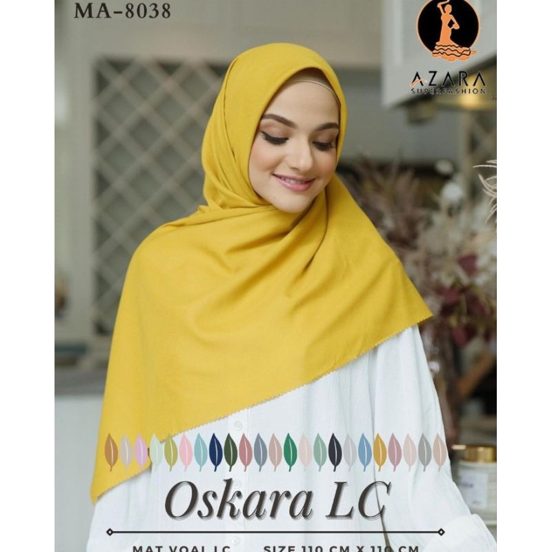 (isi 10)HIJAB SEGIEMPAT OSKARA LC ORI AZARA ||VOAL POUCH || AZARA POUCH ||AZARA POLOS POUCH || VOAL 