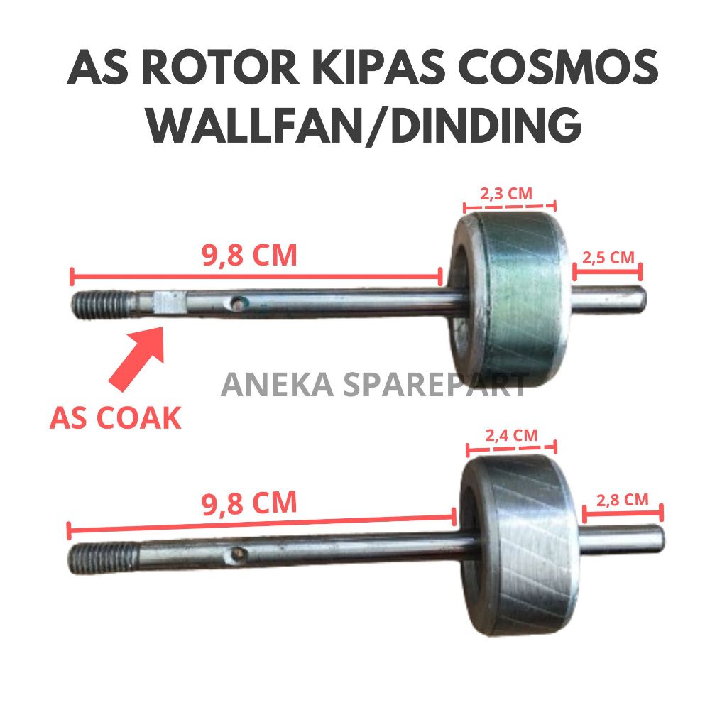 AS ROTOR DINAMO KIPAS ANGIN COSMOS WALLFAN/DINDING