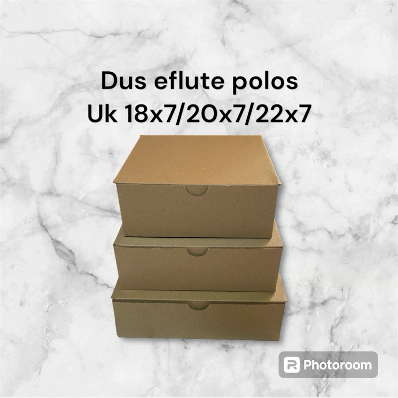 

Dus eflute polos uk 18x7/20x7/22x7 untuk nasi/hampers