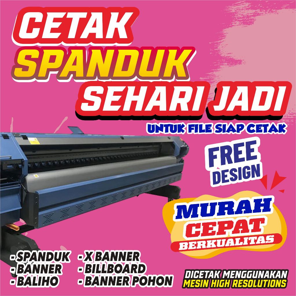 Cetak Spanduk Laundry Spanduk Toko Spanduk BRILINK Jualan Spanduk Kedai Spanduk Cafe Spanduk Resto