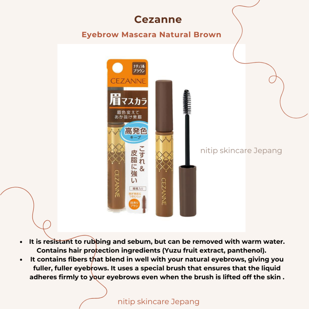 PO Jepang-- cezanne Eyebrow Mascara original eyebrow mascara cezanne japan
