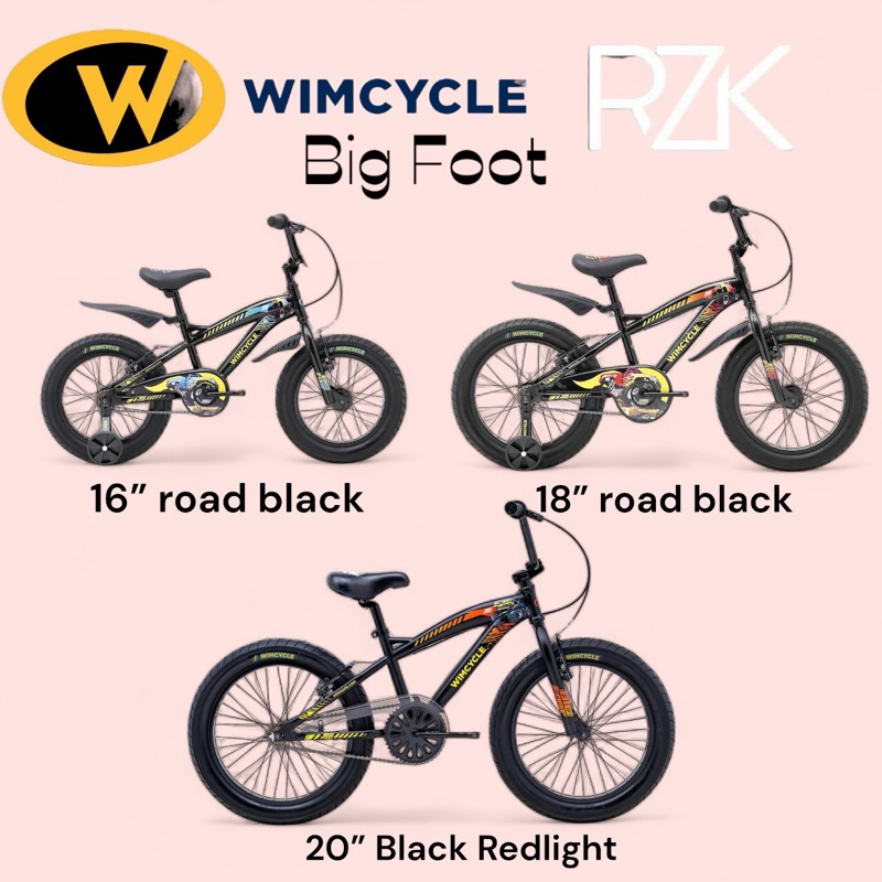 Sepeda Anak Wimcycle BMX Big Foot / sepeda Junior / ban jumbo / fat bike 3.0