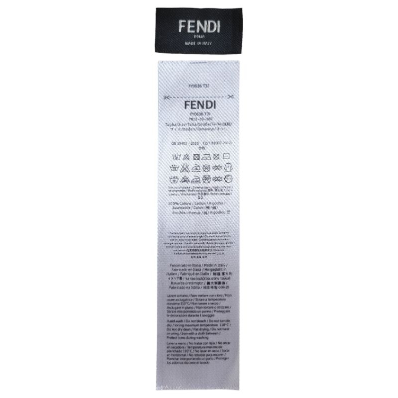 

LABEL TAG WASH FENDI KUALITAS TINGGI ONE SET