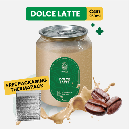 

Kopi Susu Dolce Latte Kemasan bottle CAN 250ml Ready To Drink MarieKopi