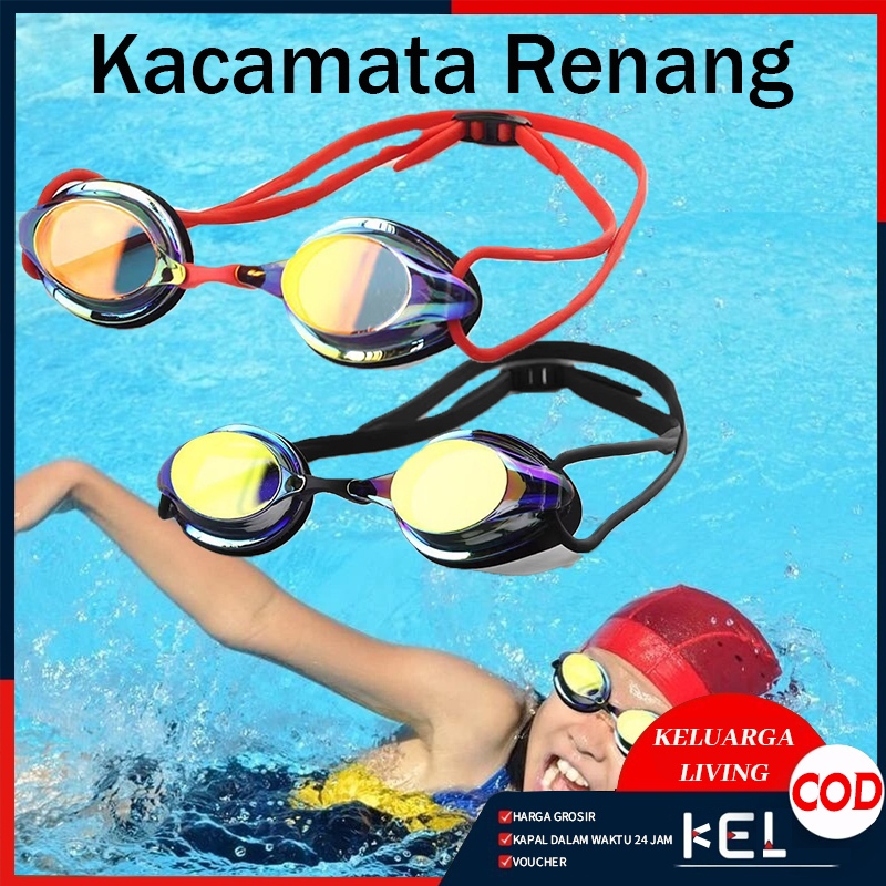 ARENA Tracks Mirror Kacamata Renang / Kacamata Renang Profesional Anti Kabut / Competition Mirrorles