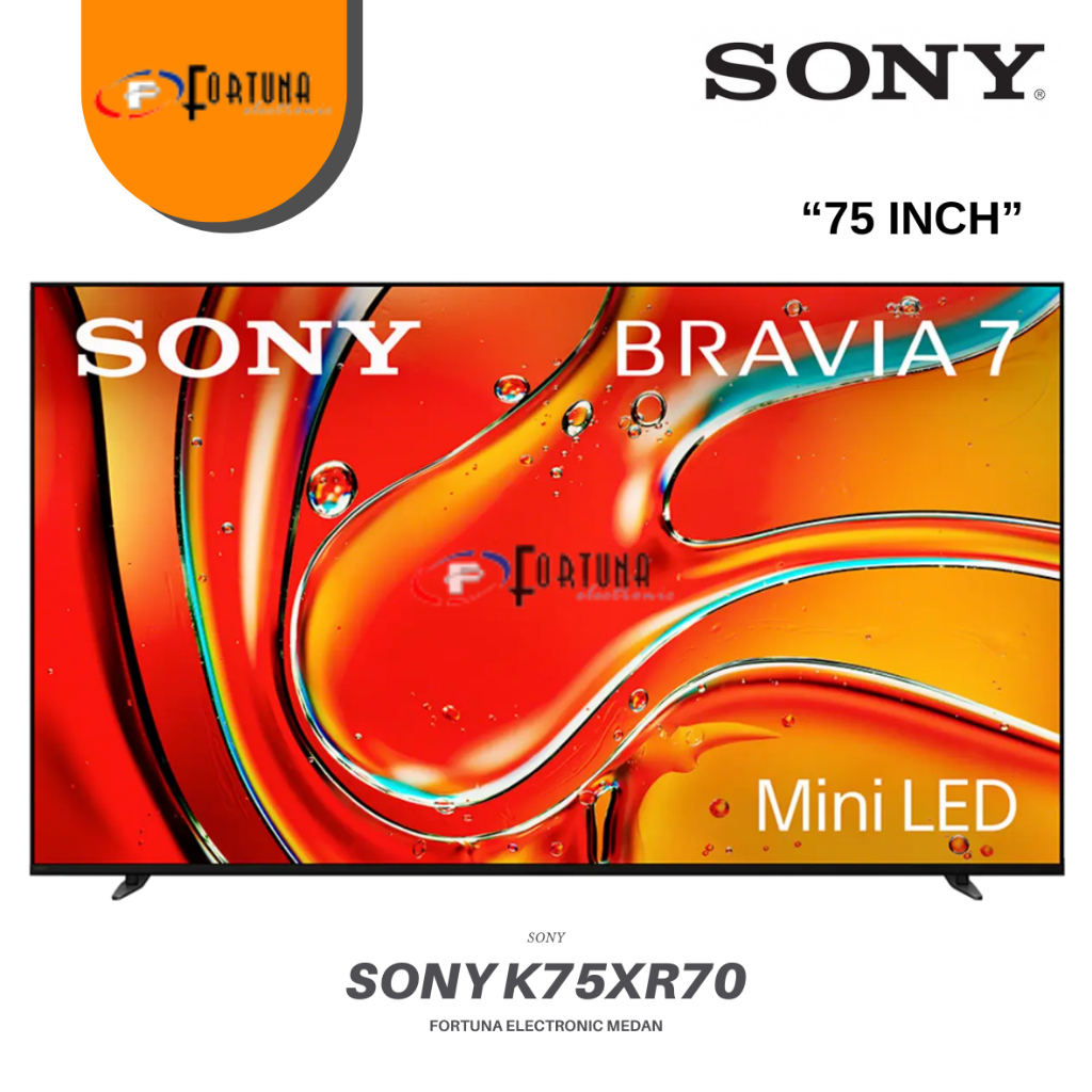 TV SONY 75 INCH MINI LED BRAVIA 7 K-75XR70 / K75XR70 SMART GOOGLE TV 4K HDR NEW 2024 GARANSI RESMI