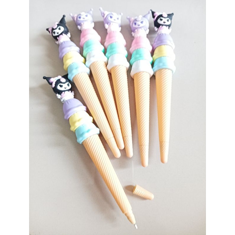 

(KS) BallPen Refilable Ice Cone Plus Boneka Kuromi