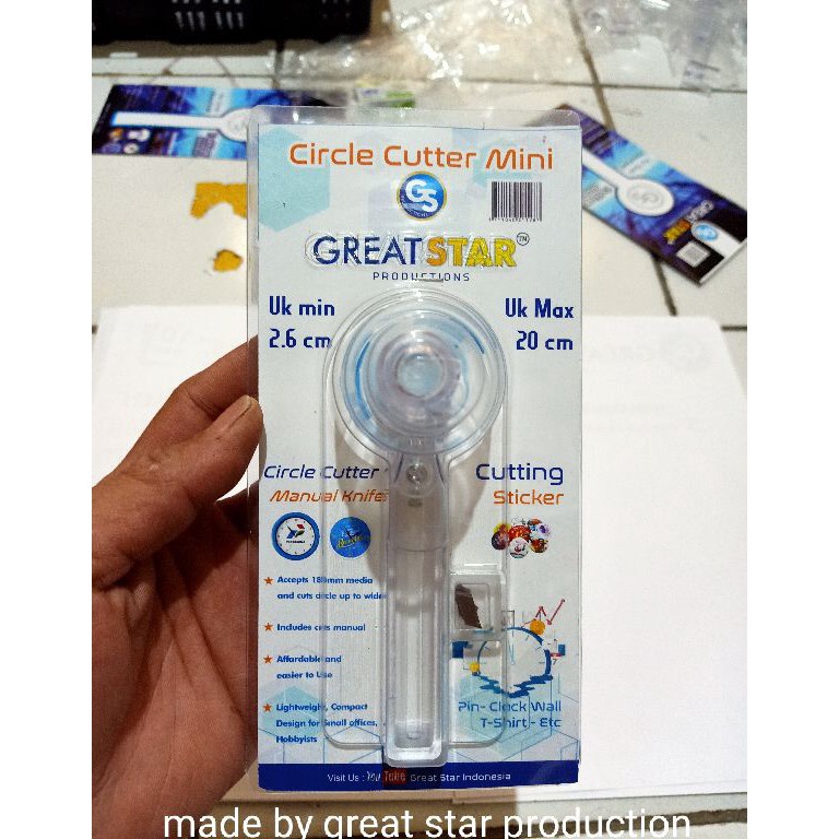 

KODE X1R CIRCLE CUTTER MINI 26 MM NEW WITH PACKING
