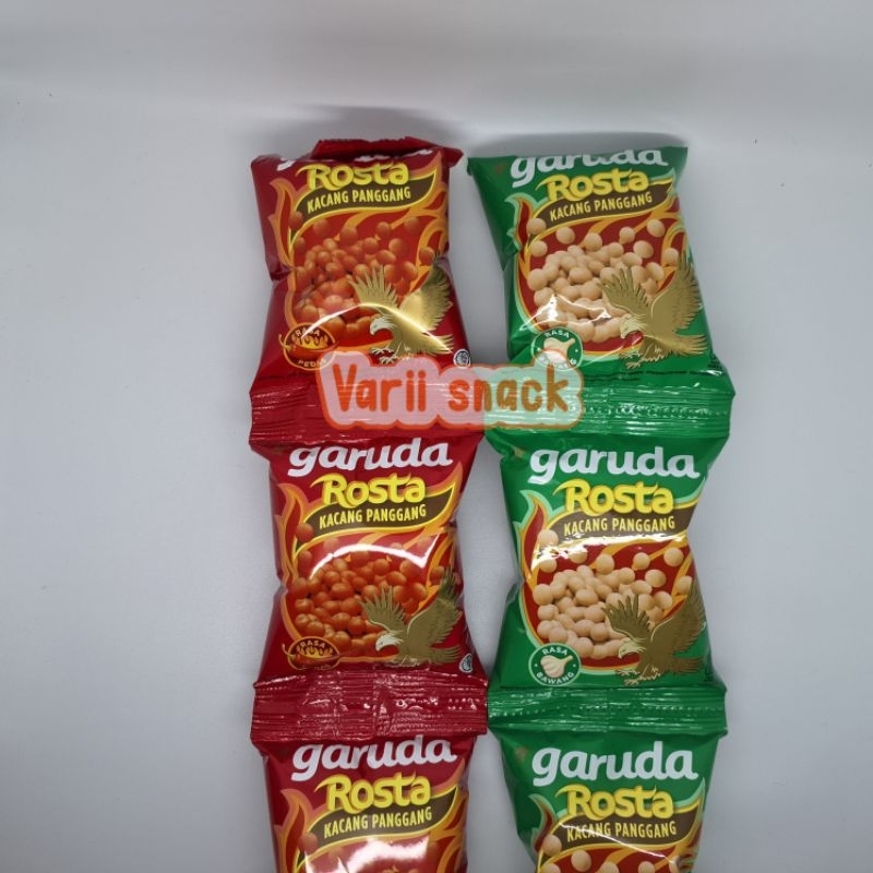 

Garuda Rosta Kacang Panggang Rasa Bawang Pedas 1Renceng Isi 10pcs