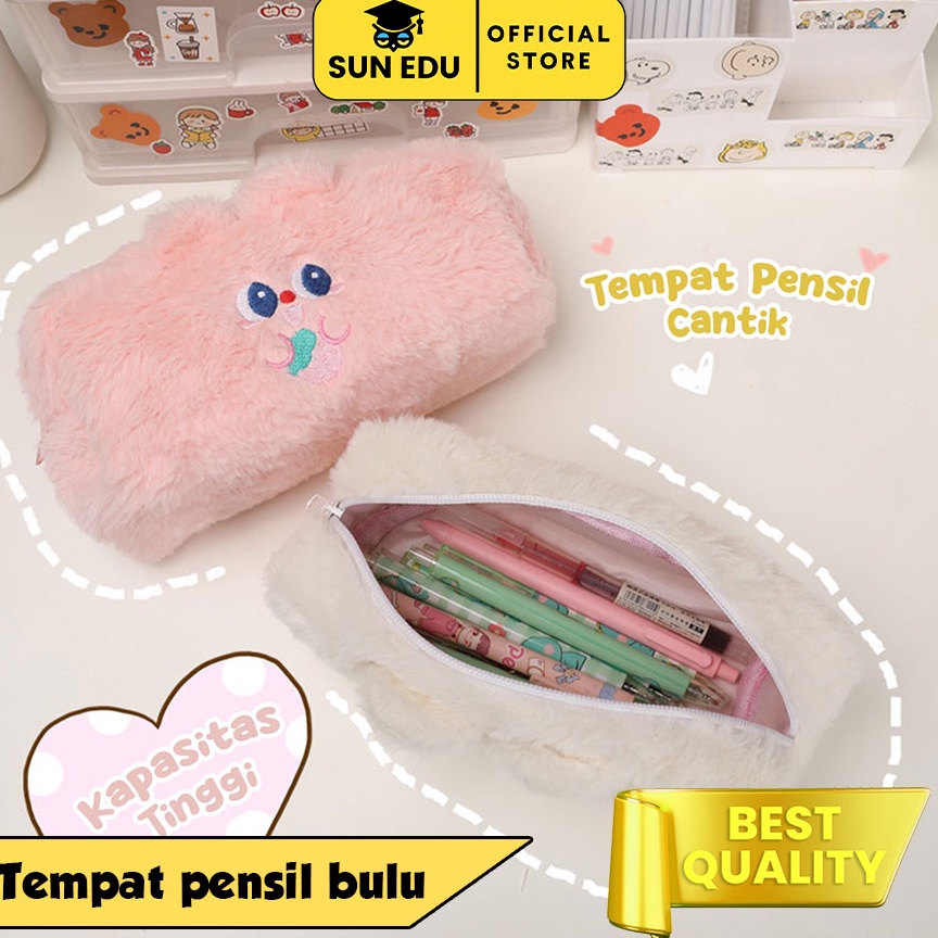 

KODE O33G Tempat pensil bulu soft cute Tas pensil kosmetik Pouch makeup kecil