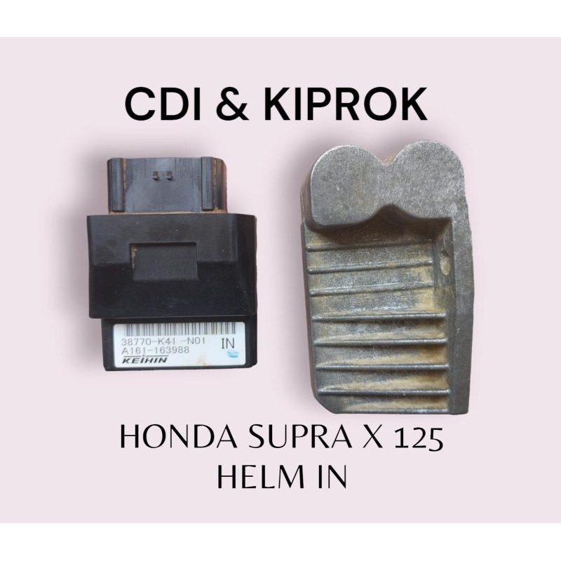CDI DAN KIPROK HONDA SUPRA X 125 HELM IN K41