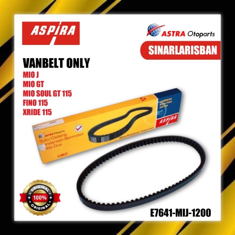 Vanbelt V belt Fanbelt Yamaha Mio J, Mio GT, Mio Soul GT 115, Fino 125, XRide 115 Aspira Astra Otopa