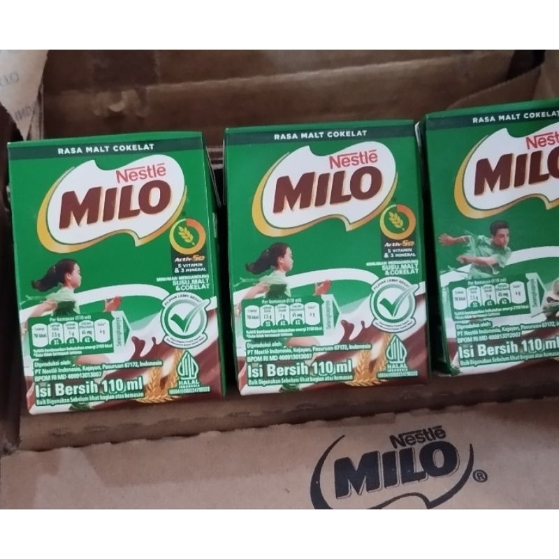

MILO AKTIF GO SUSU KOTAK 110 ml × 5 susu rasa coklat