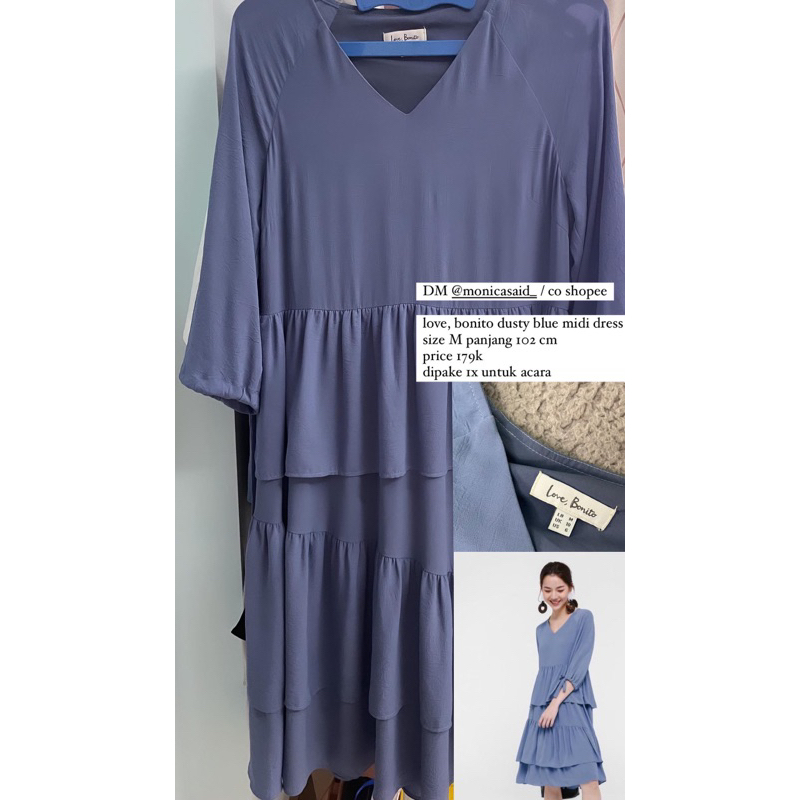 [Preloved] Love Bonito Blue Dress