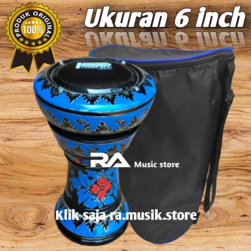 Darbuka kayu atau gendang ukuran 6 inch import