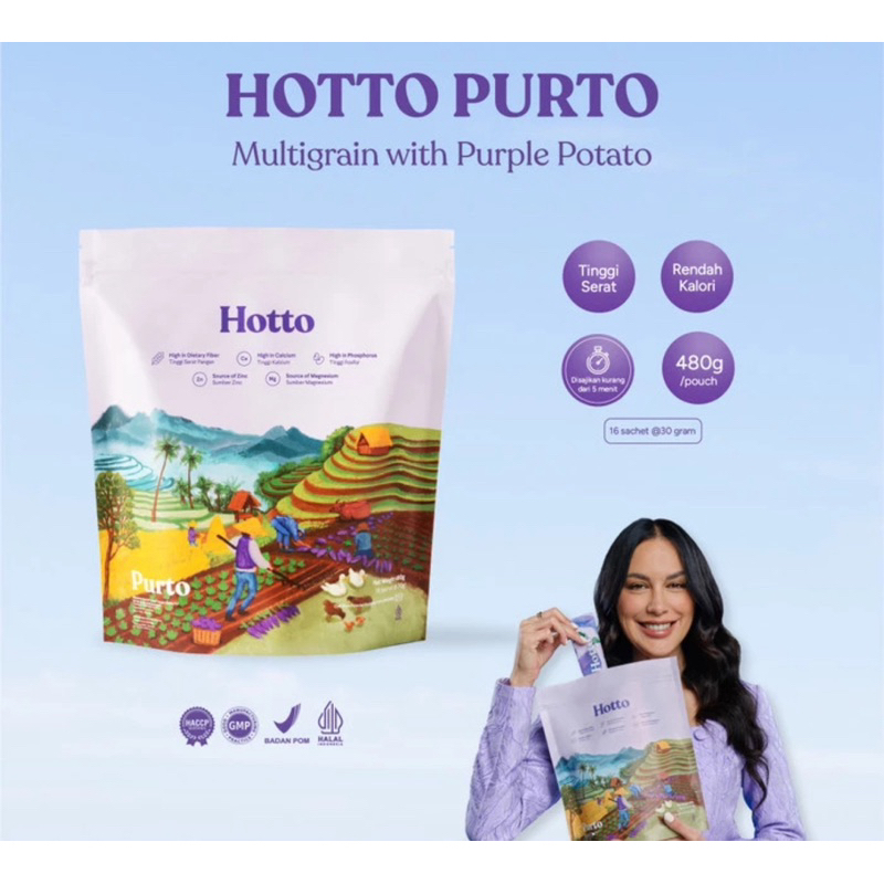 

Hotto Purto Multigrain With Purple Potato 1 Pouch (16 Sachet)