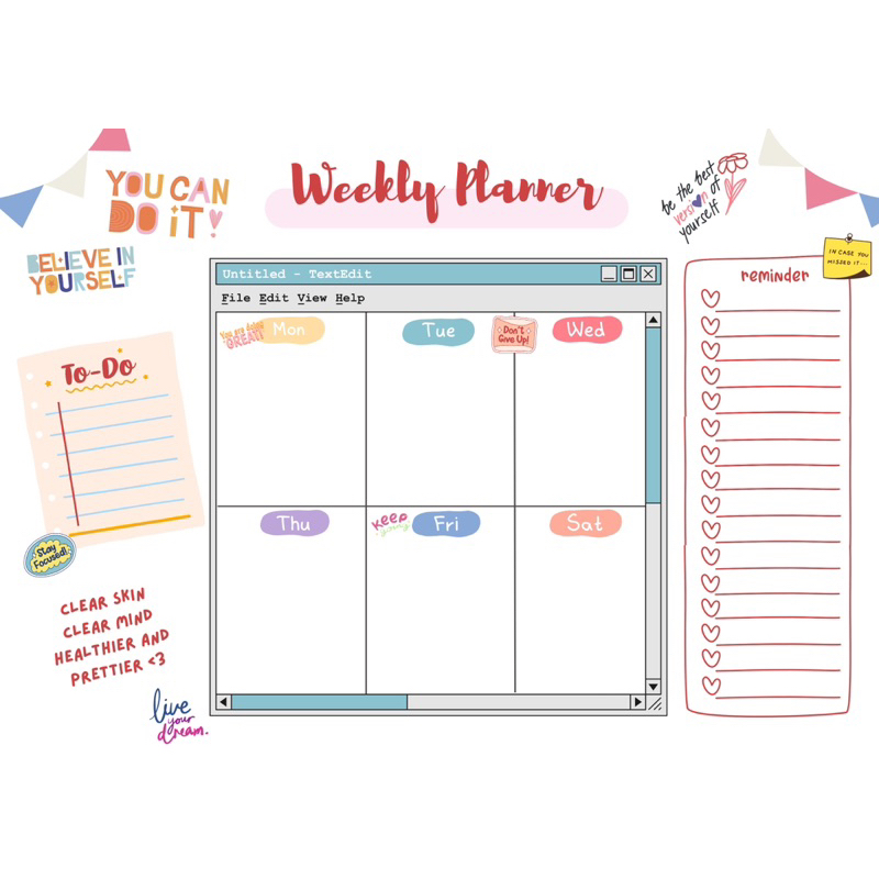 

‼️WEEKLY PLANNER FREE SPIDOL‼️