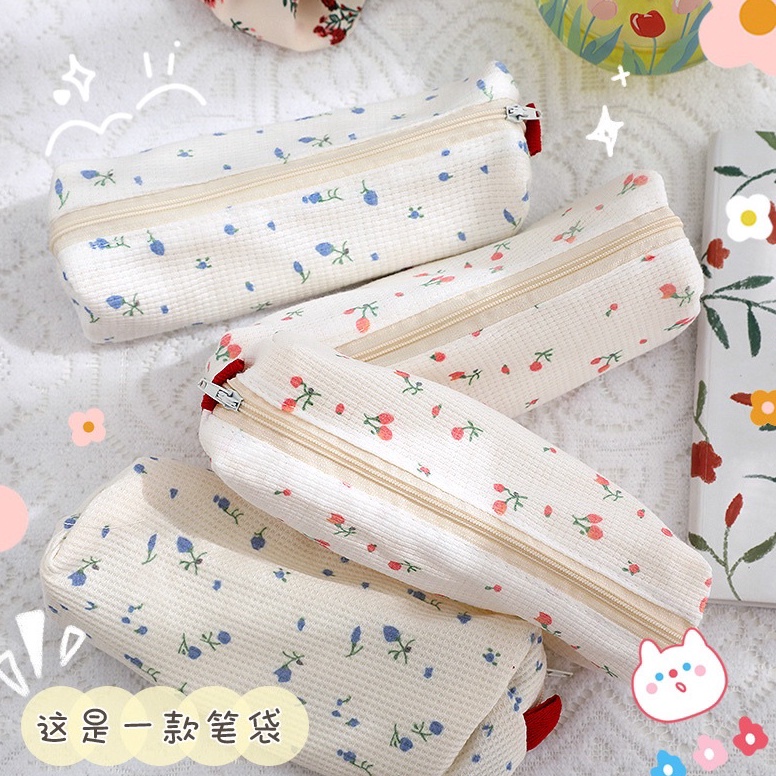 

KODE V38R PENCIL CASE VINTAGE KOTAK PENSIL SIMPLE TEMPAT PENSIL MOTIF BUNGA