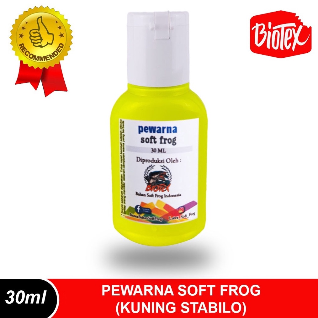 

KODE T98U Biotex Pewarna Lateks Soft Frog 3 Ml Kuning Stabilo