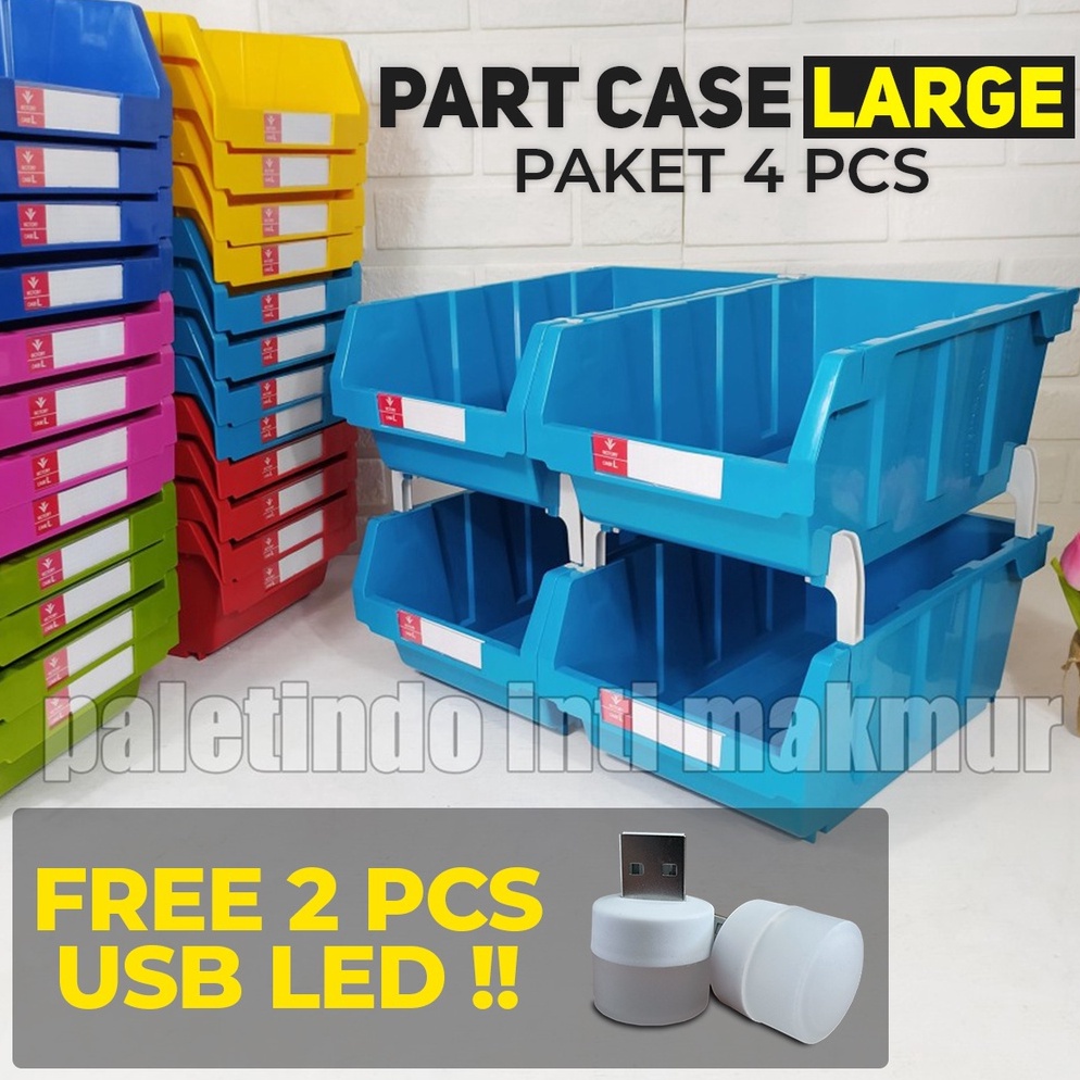 

KODE M85B Part Case BESAR LARGE Victory Paket 4 Pcs Free Lampu USB LED