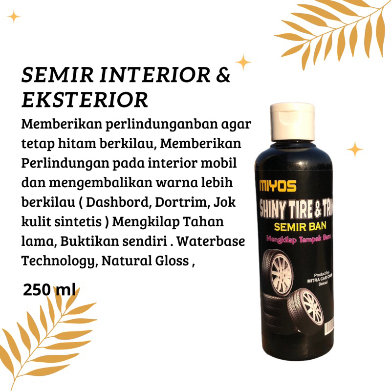 Semir Pengkilap Ban Motor Mobil Murah Tahan Lama