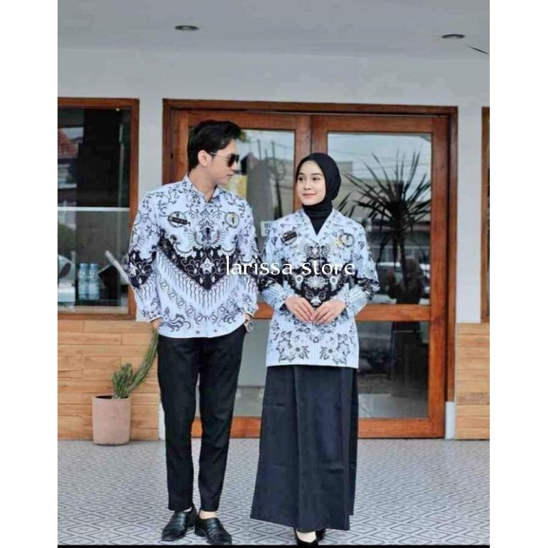 SERAGAM BATIK PGRI TERBARU SIZE S-5L