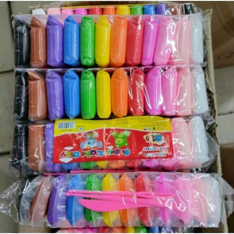 Mainan Slem anak / Mainan Slime Model Bantal isi 12 pcs