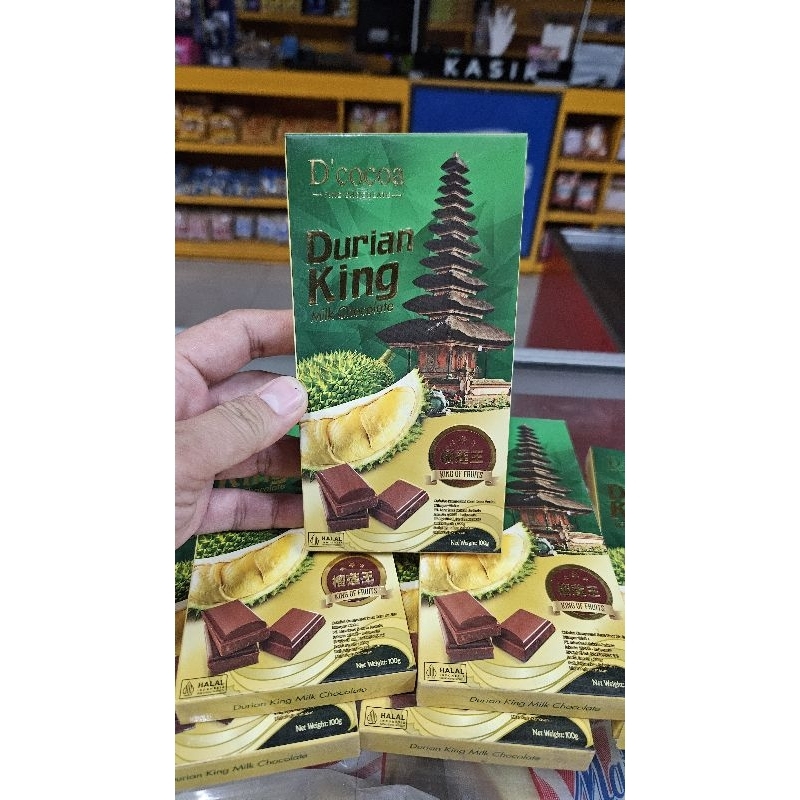 

ED 01.25 - PCS 100GR - DCOCOA DURIAN KING MILK CHOCOLATE / COKLAT 038705