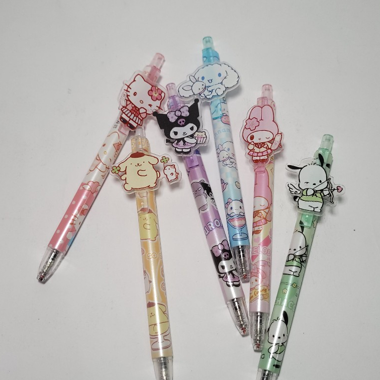 

Pena motif Sanrio Akrilik lucu cetek bulpen tekan murah