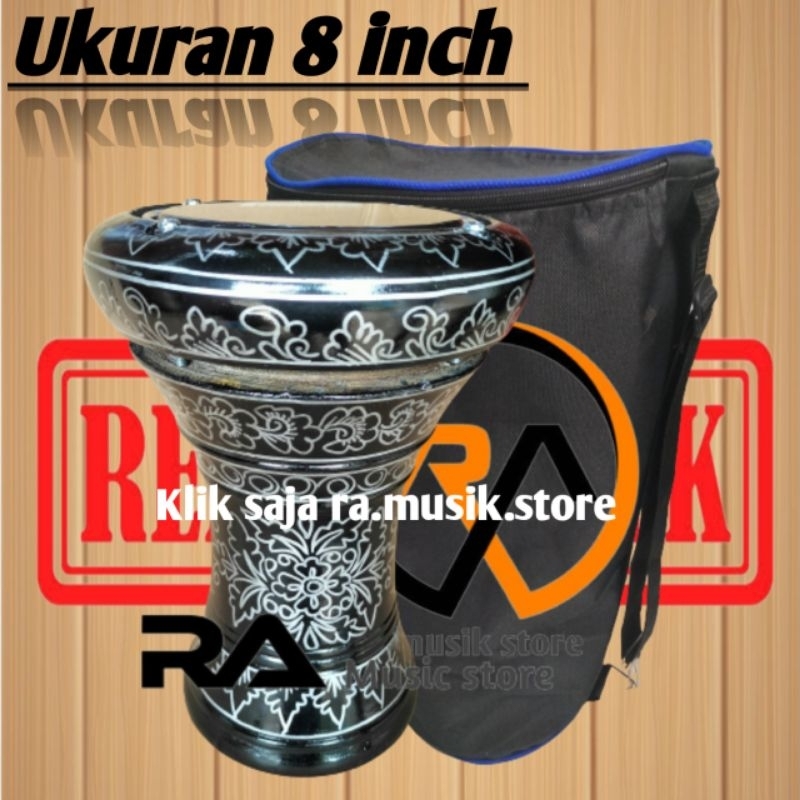 Darbuka kayu atau gendang ukuran 8 inch import
