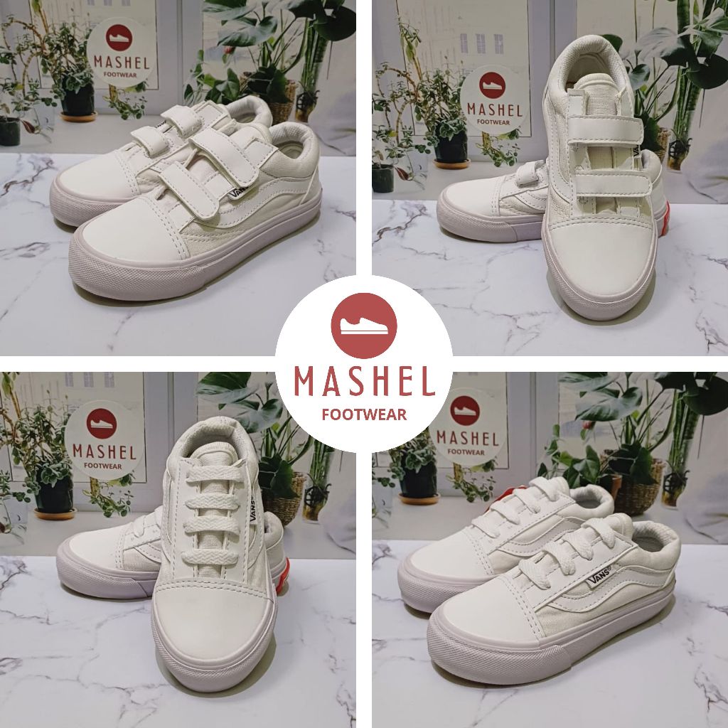 Sepatu anak laki-laki / sepatu anak perempuan/ sepatu anak Putih Polos ukuran 16-35