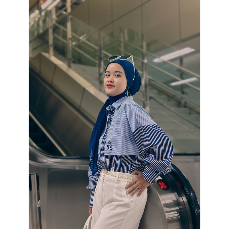 AKEMI TOP STRIPES KAMI. (PRELOVED)