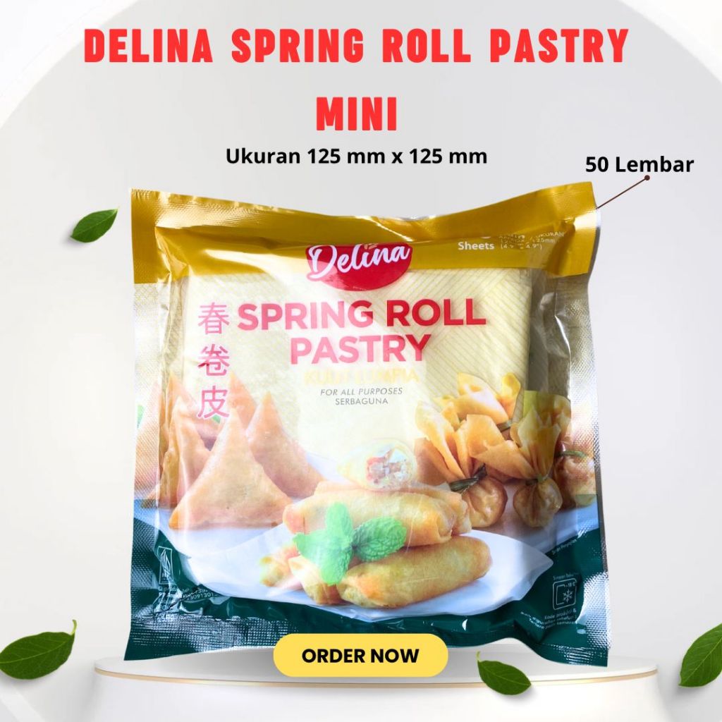 

Delina Spring Roll Pastry Kulit Lumpia 250 gr/500gr