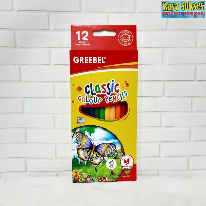 

Greebel Pensil Warna Classic 12 Warna/Pensil Warna Greebel-Original